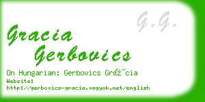 gracia gerbovics business card